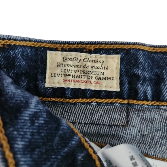 LEVI’S Wedgie Bootcut Jeans Dark Wash High Rise Button Fly w32 l32 - Picture 10 of 15